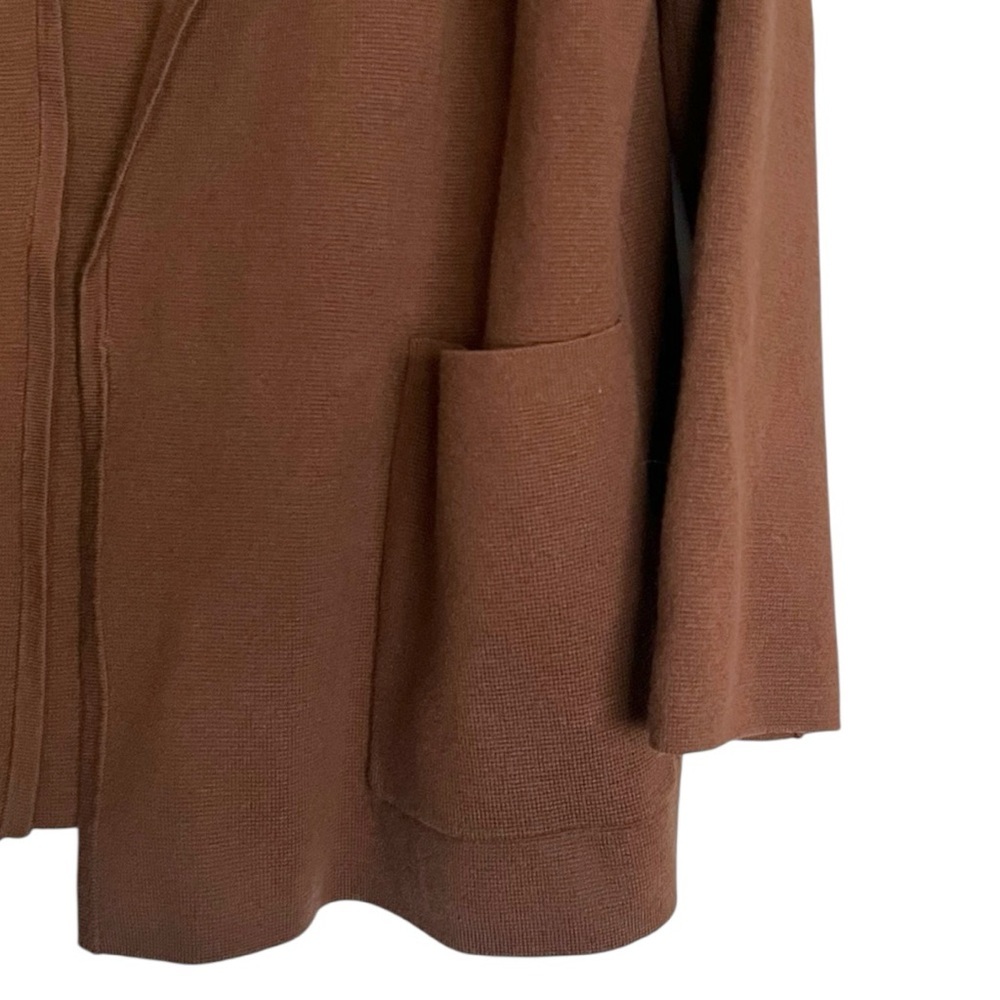 J.Crew Eloise Sweater Blazer Wool Blend Heather Walnut Brown Small - Picture 4 of 6
